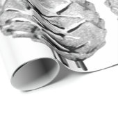 Silver Pinecones en Bells Wrapping Paper Cadeaupapier (Rol Hoek)