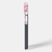 Silver Pink drips bloemennaamscript Case-Mate iPhone Case (Achterkant / Links)