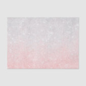 Silver & Pink Glitter Ombre Luxury Design Tissuepapier (Voorkant)