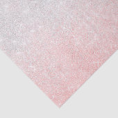 Silver & Pink Glitter Ombre Luxury Design Tissuepapier (Detail)