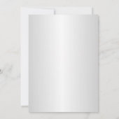 Silver Pink Jewel Snowflake Vrijgezellenfeest Invi Kaart (Achterkant)