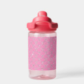 Silver Pink Mermaid Name Waterfles (Achterkant)