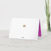 Silver Pink Merry kerst Kaart (Achterkant)