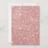 Silver Pink Owl Moon Baby shower Kaart (Achterkant)