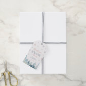 Silver & Pink Winter Wonderland Hartelijk dank Cadeaulabel (Met Touw)