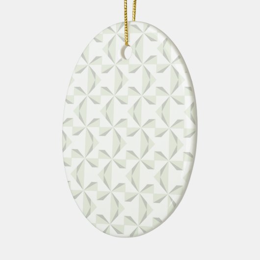 Silver Pinwheels Keramisch Ornament (Links)