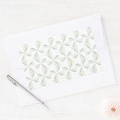 Silver Pinwheels Rechthoekige Sticker (Envelop)