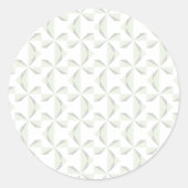 Silver Pinwheels Ronde Sticker (Voorkant)