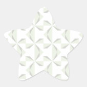 Silver Pinwheels Ster Sticker (Voorkant)