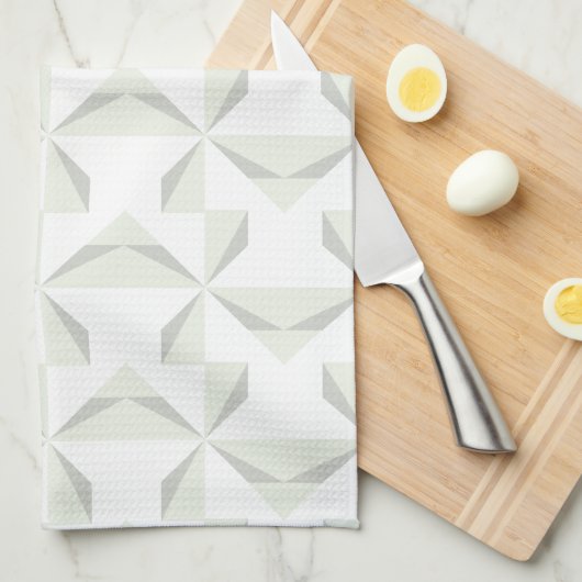 Silver Pinwheels Theedoek (Quarter Fold)