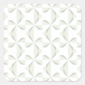 Silver Pinwheels Vierkante Sticker (Voorkant)
