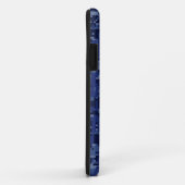 Silver Pisces Zodiac Sign Navy Blue Digital Camo Case-Mate iPhone Case (Achterkant/rechts)