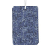 Silver Pisces Zodiac Symbol Navy Blue Digital Camo Luchtverfrisser (Achterkant)