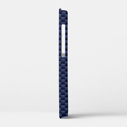 Silver Pisces Zodiac-symbool op blauw koolstof Case-Mate iPhone Case (Achterkant / Links)