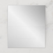 Silver Place Card Plaatskaartje (Buitenkant ongevouwen)