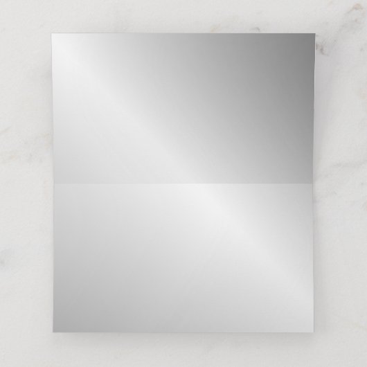 Silver Place Card Plaatskaartje (Binnenkant ongevouwen)