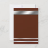 Silver Platinum Shine Elegant RSVP-kaart - ELKE KL RSVP Kaartje (Achterkant)