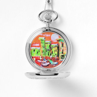 Silver Pocket Watch Horloge