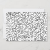 Silver Polka Dot Happy Nieuwjaarsfotokaart Feestdagenkaart (Achterkant)