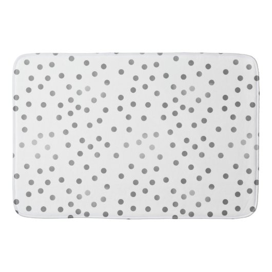 Silver Polka Dots Badmat (Voorkant)