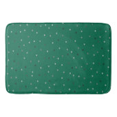 Silver Polka Dots on Green Badmat (Voorkant)