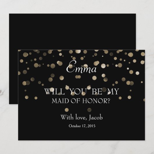 Silver Polka Dots word m'n moeder. Kaart (Voorkant / Achterkant)