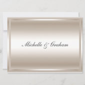 Silver Popular Elegant Wedding Invitation Kaart (Voorkant)