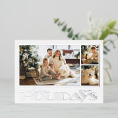 Silver Prettige feestdagen Multi Foto's (Staand Voorkant)