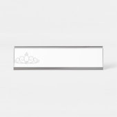 Silver Princess Crown Bureau Naambordje (Voorkant)