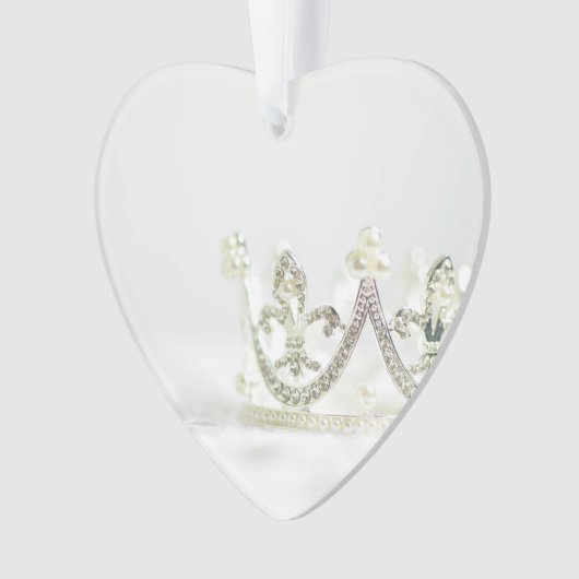 Silver Princess Crown Ornament (voorkant)