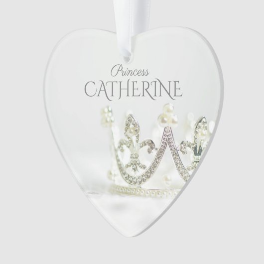 Silver Princess Crown Ornament (voorkant)