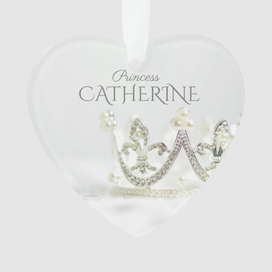 Silver Princess Crown Ornament (voorkant)