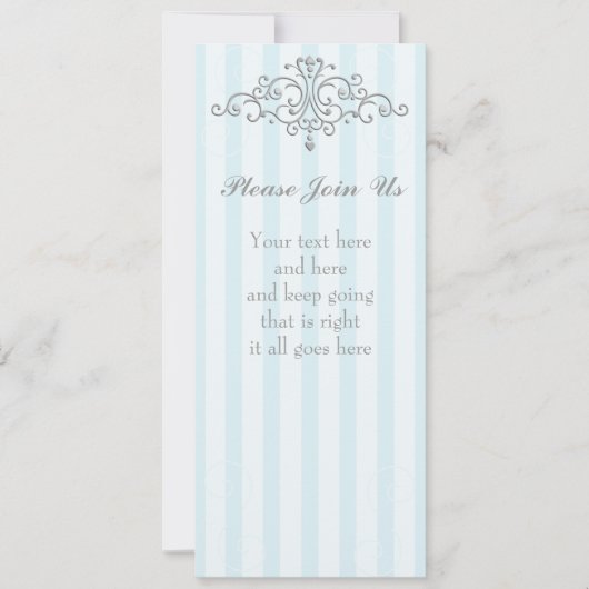 Silver Princess Filigree Kaart (Voorkant)