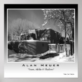 Silver Print - "Adobe, sneeuw en schaduwen" (Voorkant)