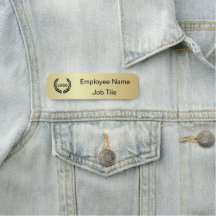 Silver Printed Company Name Tag - Kantoorartikelen