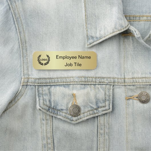 Silver Printed Company Name Tag - Kantoorartikelen (In situ)