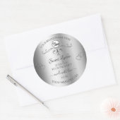 Silver Product Labels  geluid met Logo (Envelop)
