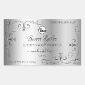 Silver Product Labels hoek Logo (Voorkant)