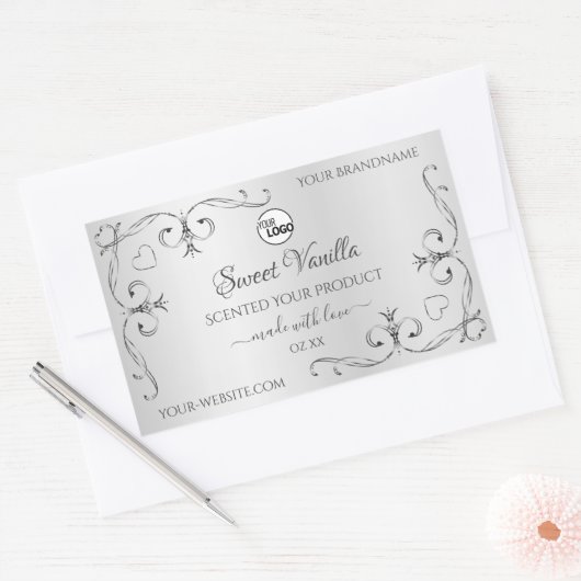  Silver Product Labels  hoeken Logo (Envelop)