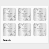  Silver Product Labels  hoeken Logo (Vel)