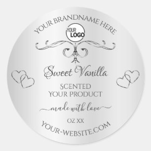  Silver Product Labels  hoeken Logo