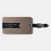 Silver Professional Medical Caduceus - Bagagelabel (Achterkant horizontaal)