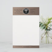 Silver Professional Medical Caduceus - briefpapier (Staand voorkant)