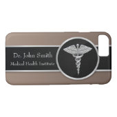 Silver Professional Medical Caduceus Case-Mate iPhone Case (Achterkant (Horizontaal))