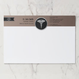 Silver Professional Medical Caduceus - Papierpad