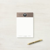 Silver Professional Medical Caduceus Post-it® Note (Op bureau)