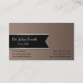 Silver Professional Medisch Caduceus Visitekaartje (Achterkant)