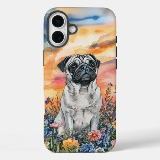 Silver Pug - Stoere telefoonhoes Case-Mate iPhone Case (Achterkant)