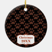 Silver Puppy My First kerstfoto Ornamenten (Achterkant)