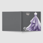 Silver Purple Dress Princess Quinceañera  Gastenboek (Volledig)
